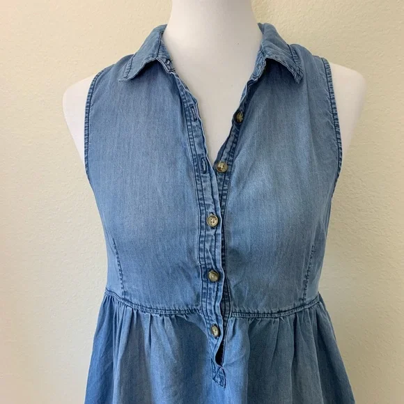Vans Blue Denim Mini Dress - Picture 4 of 6